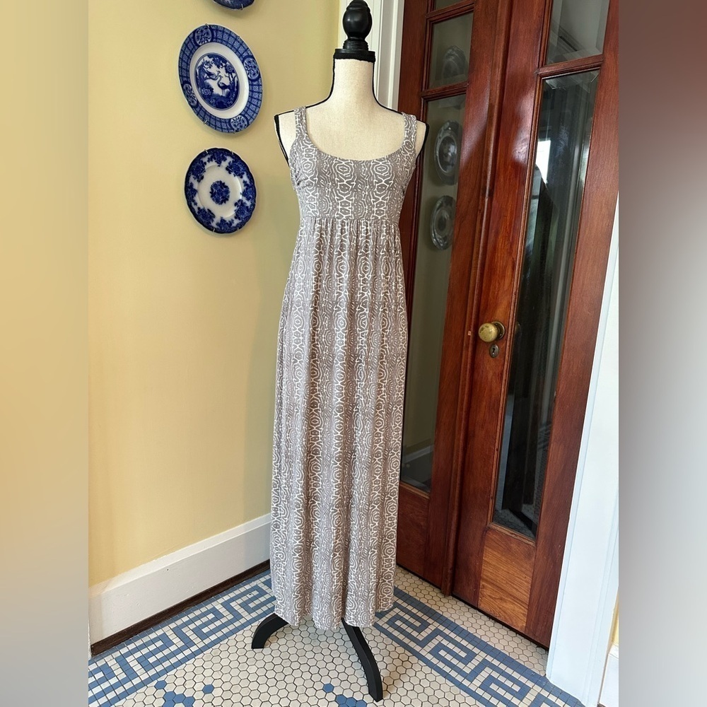 Fresh Produce | Sleeveless Maxi Dress, Geo Print